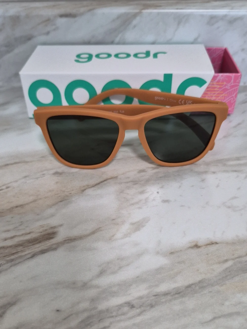 goodr Man's Orange Sunglasses with Dark Lenses